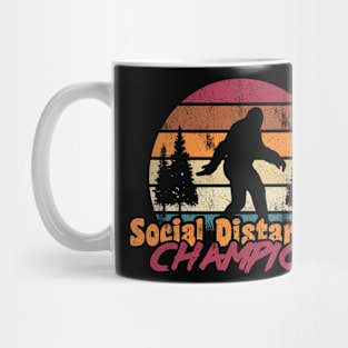Social Distancing Champion Retro Style Mug